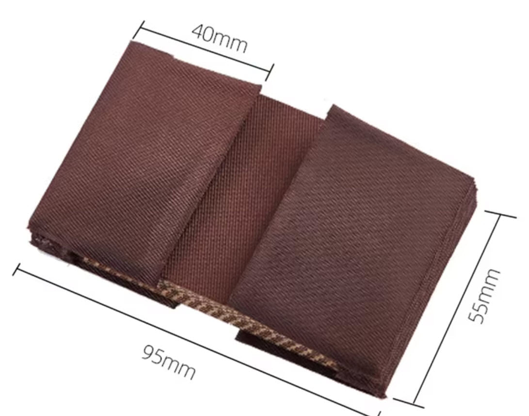 Accordion Wallet Inserts Black or Light Brown 4.5"