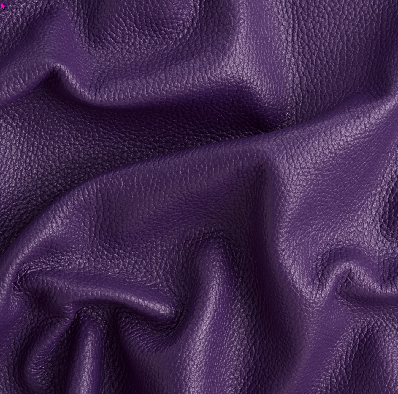 Leather Purple Italian Pebble Grain Quarter hide