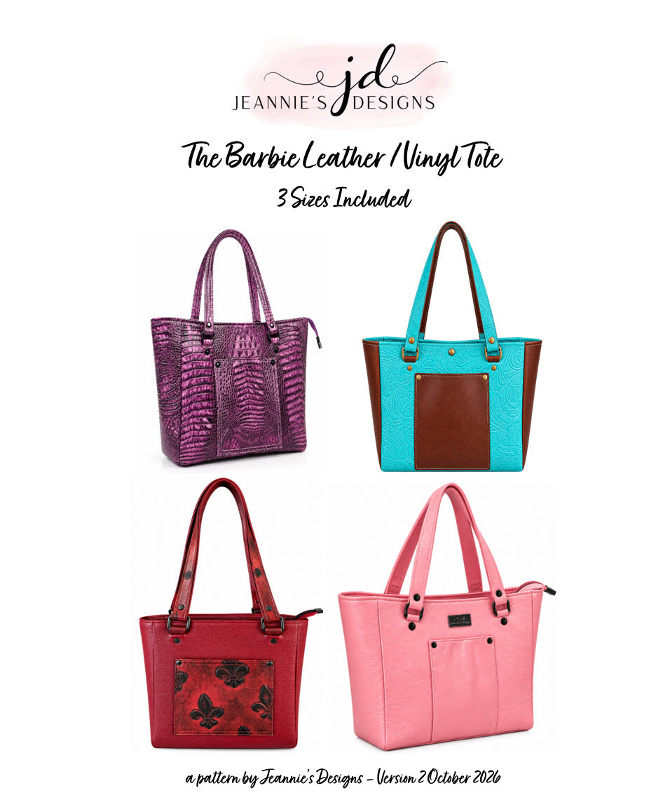 Barbie Leather / Vinyl Tote Bag Pattern