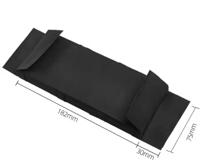 Accordion Inserts Black for 7.5" clasps (27 card slot)