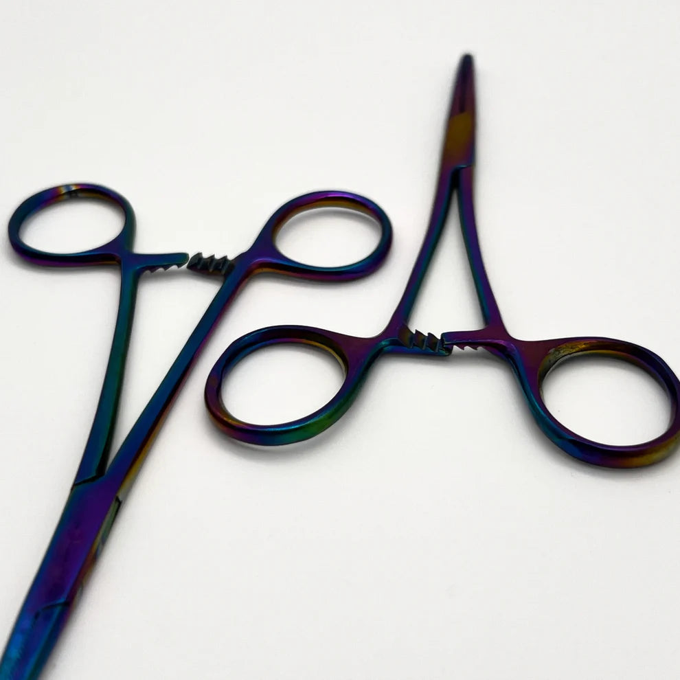 5.5" Prismatic Rainbow Hemostat Sold Individually