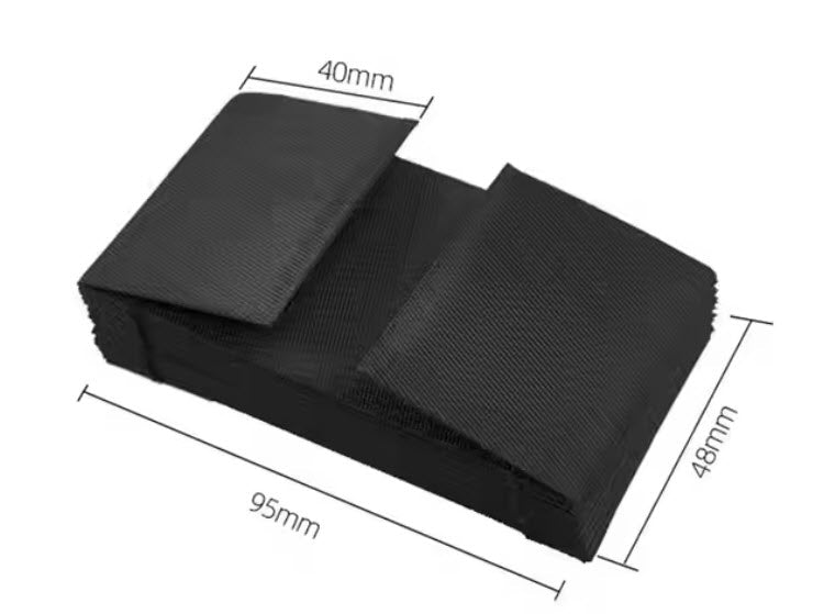 Accordion Wallet Inserts Black or Light Brown 4.5"