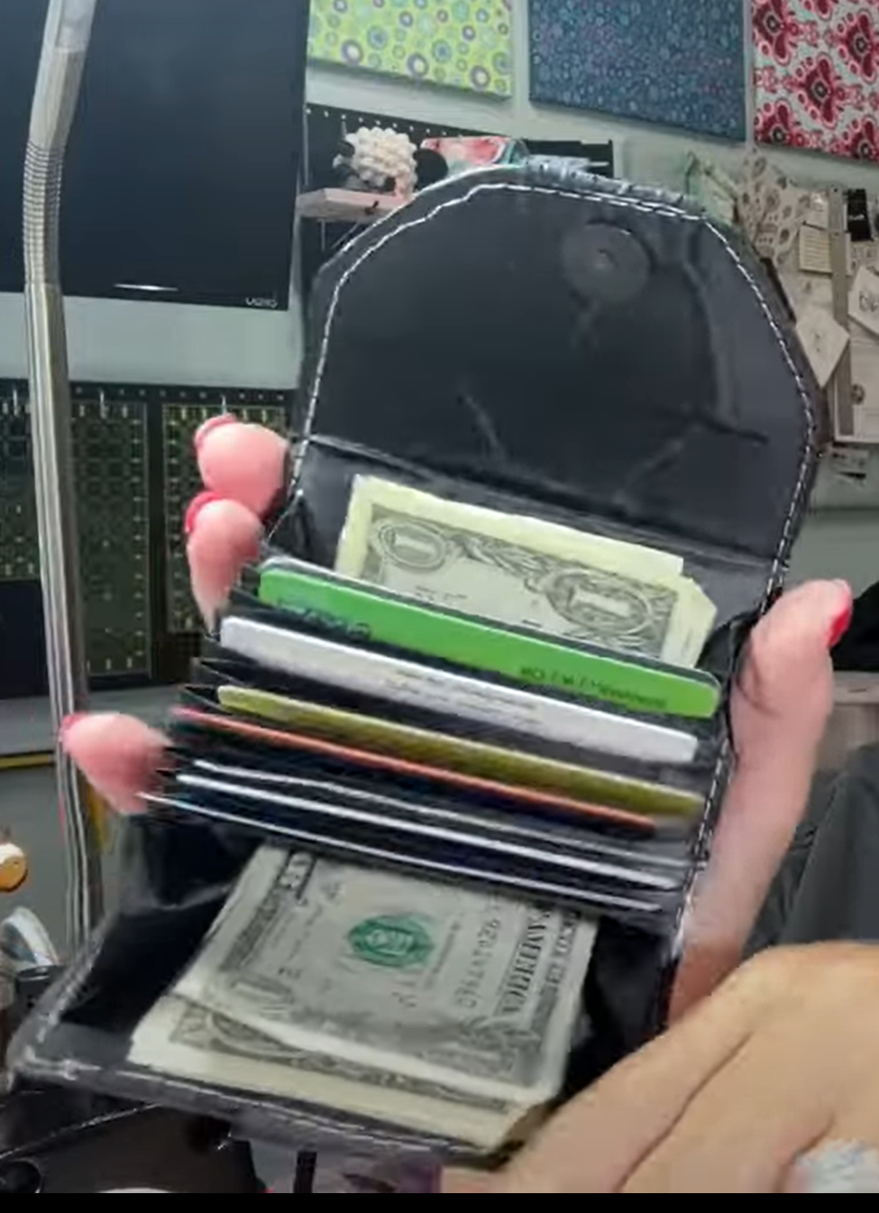 Accordion Wallet Inserts Black or Light Brown 4.5"