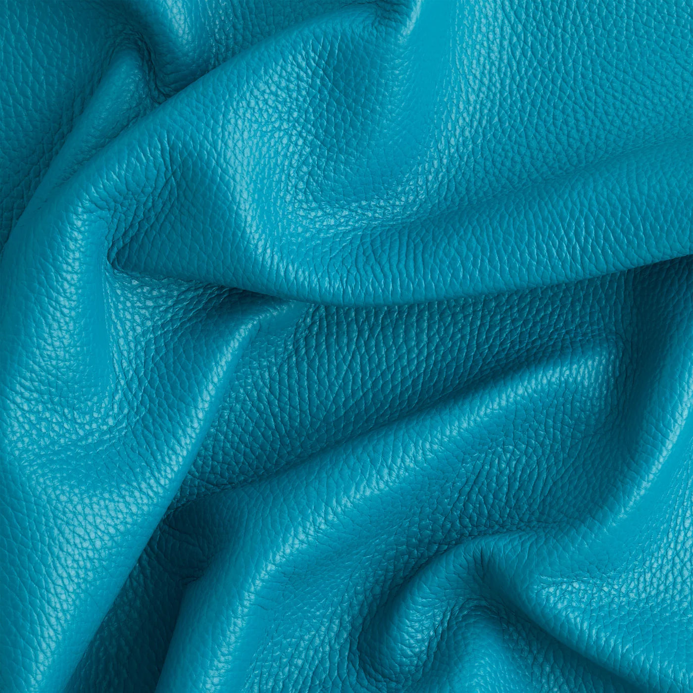 Leather Turquoise Italian Pebble Grain Quarter hide