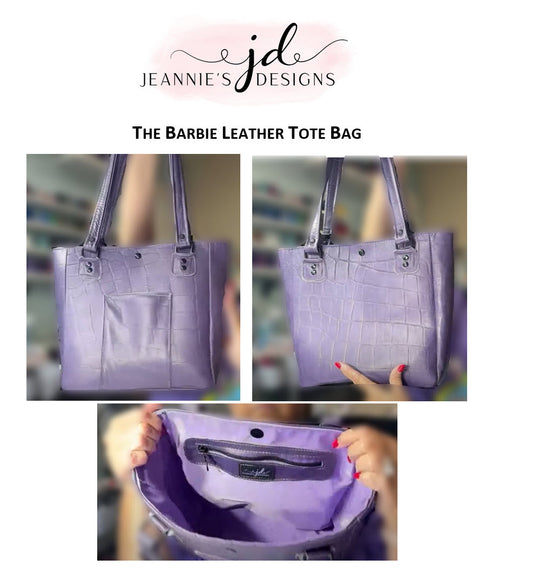 Barbie Leather Tote Bag - FREE Minimal Pattern