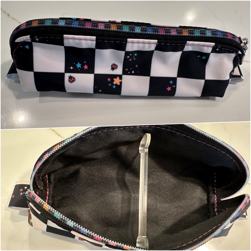 Pencil Pen Case Back to School or Purse Organizer - Jordan Pouch