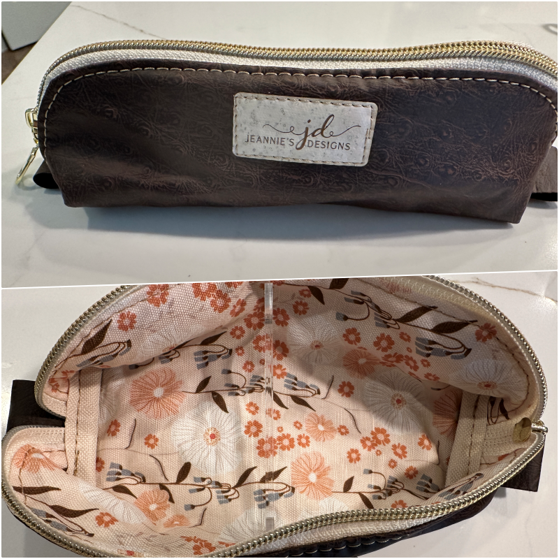 Pencil Pen Case Back to School or Purse Organizer - Jordan Pouch