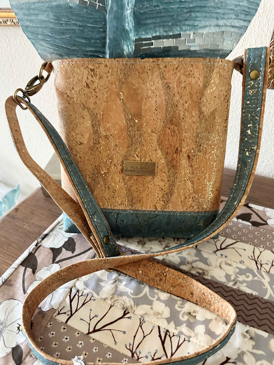 Mini Box Tote Cork Handbag