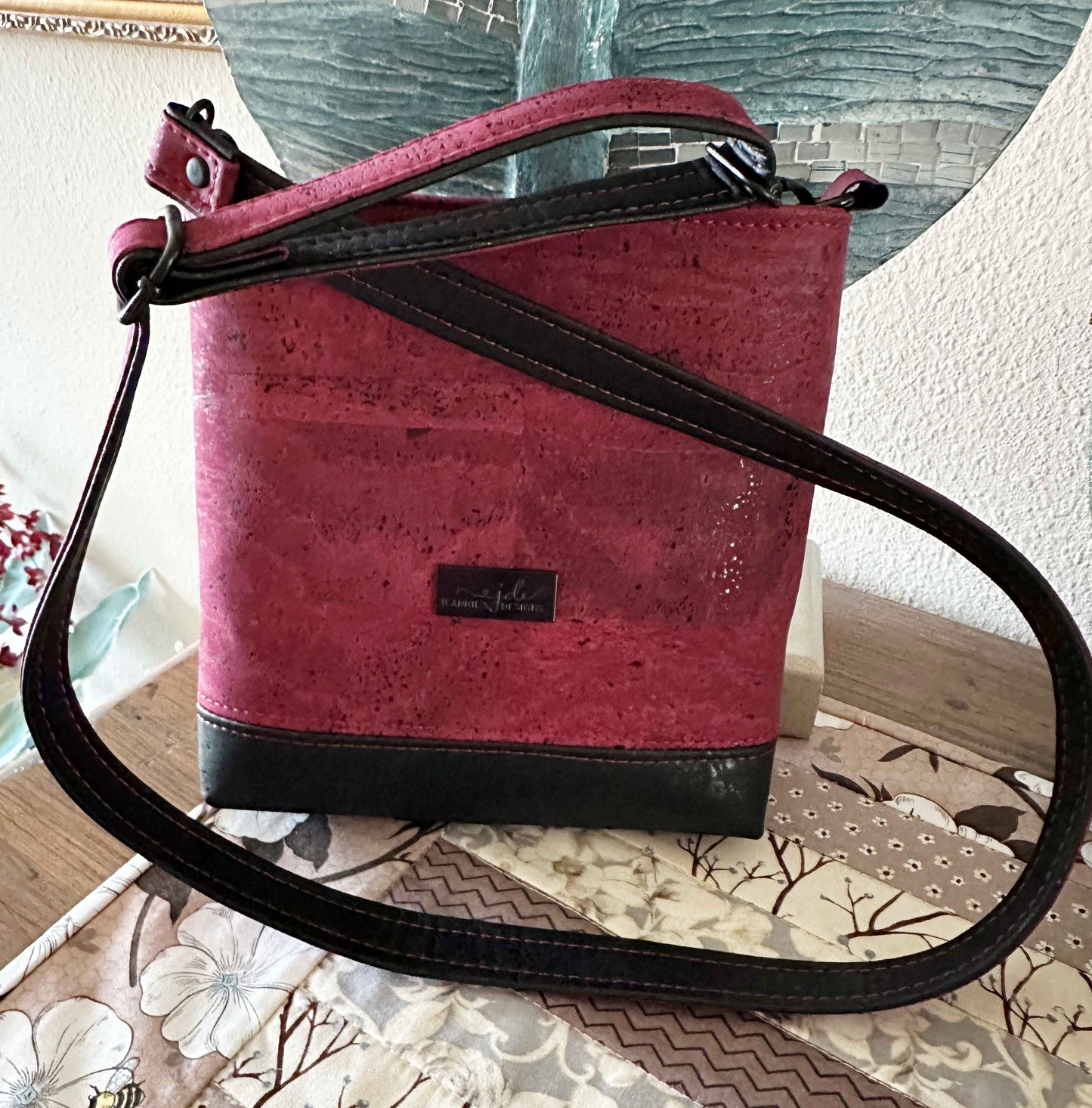 Mini Box Tote Cork Handbag