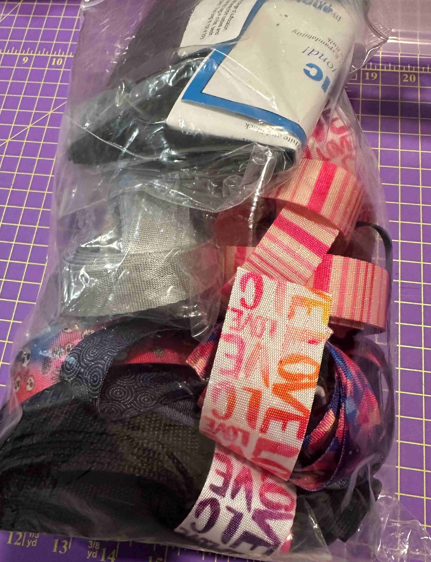 Zipper Tape or Webbing Pieces