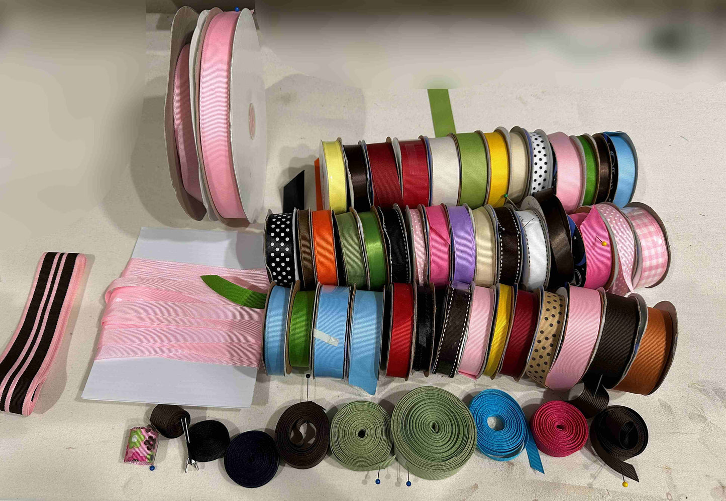 Lot of Grosgrain & Satin Ribbons HUGE