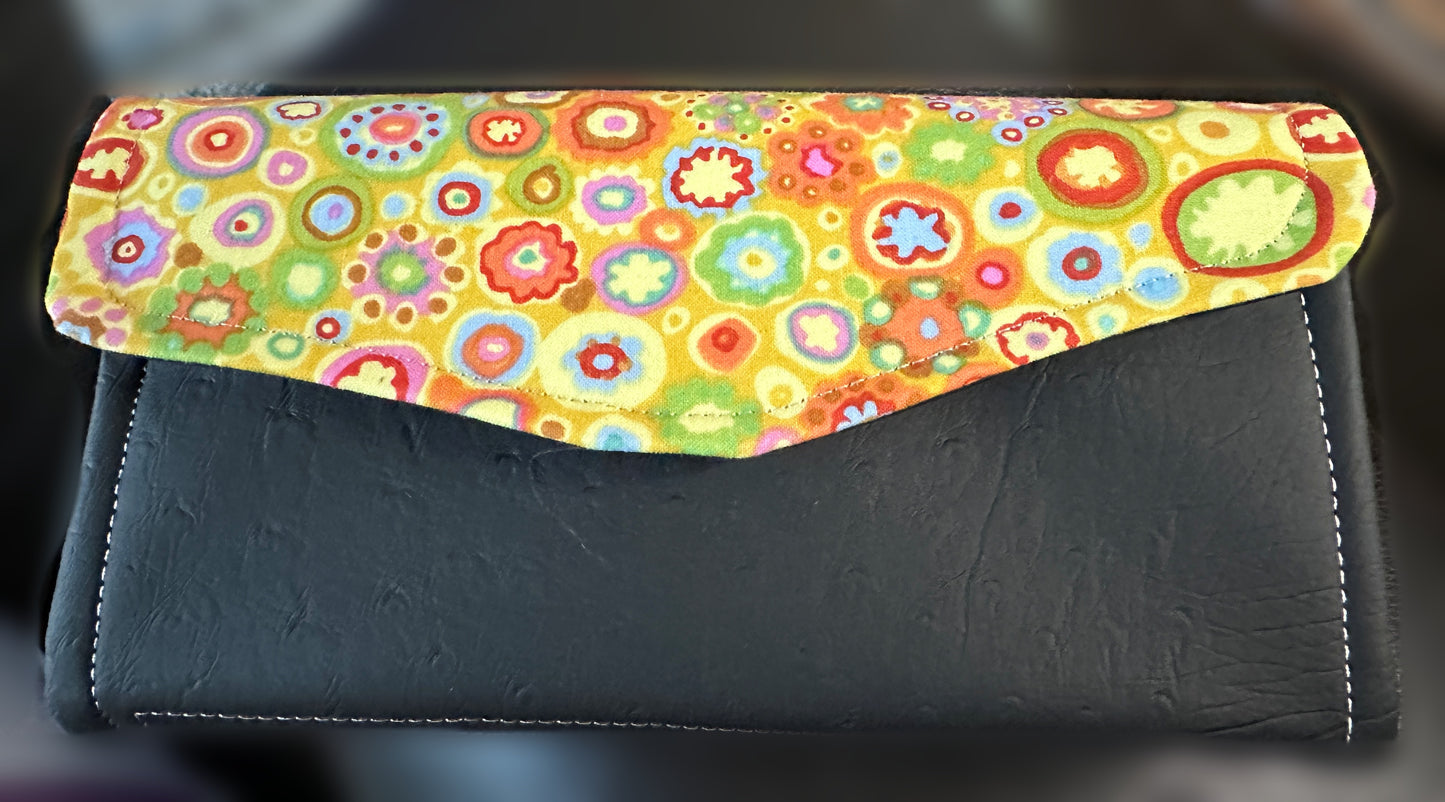 Ready to Ship Necessary Clutch Wallet NCW Organizer Credit Cards Zippered Sage Floral