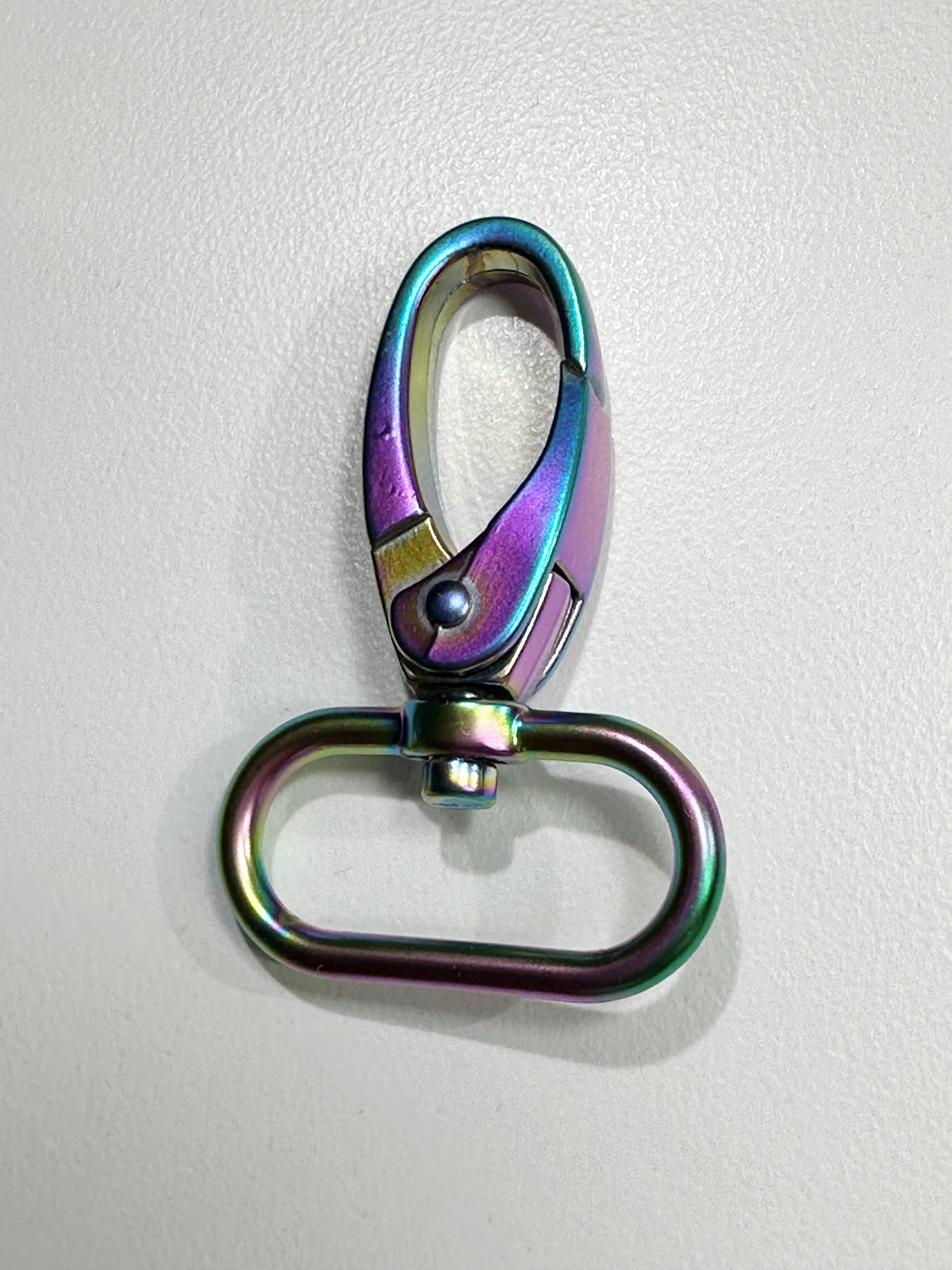 1" Swivel Snap Hooks Matte Black or Matte Rainbow Set of 2