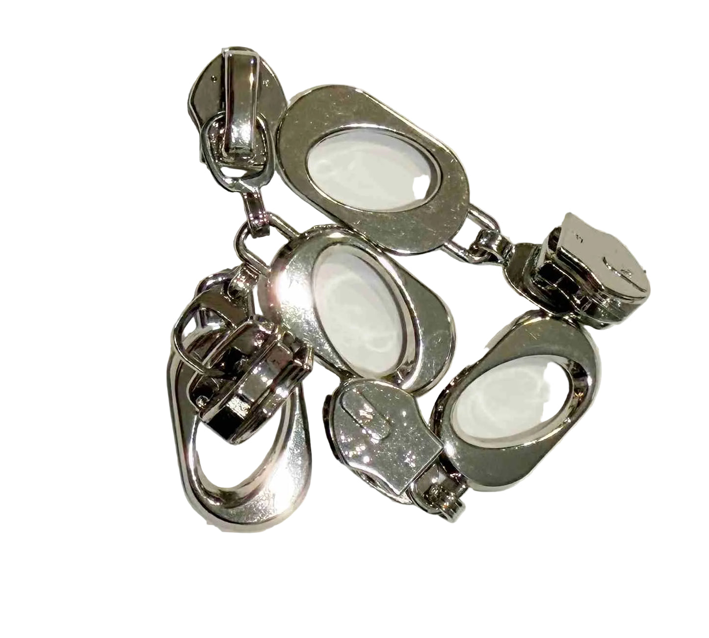 #5 Zipper Pulls Open Oval Sets of 4