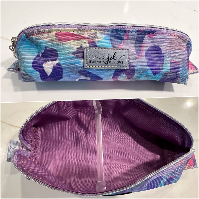 Pencil Pen Case Back to School or Purse Organizer - Jordan Pouch