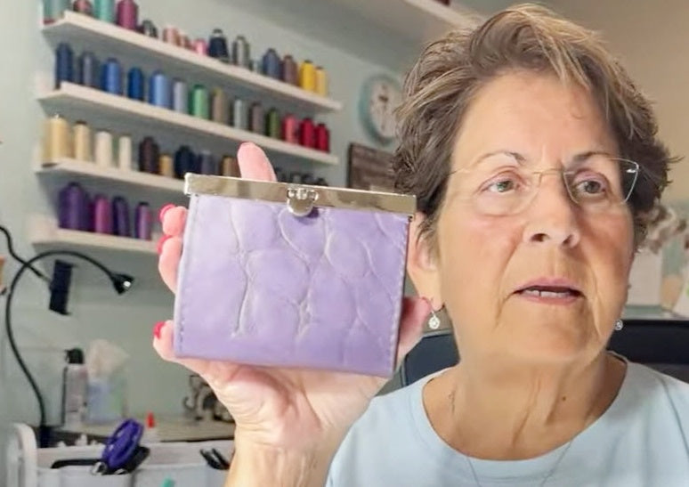 Wallet with Purse Bar Clasp/ Accordion