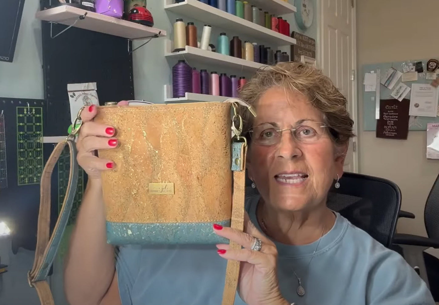 Mini Box Tote Cork Handbag