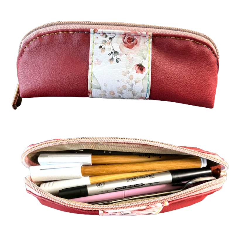 Pencil Pen Case Back to School or Purse Organizer - Jordan Pouch