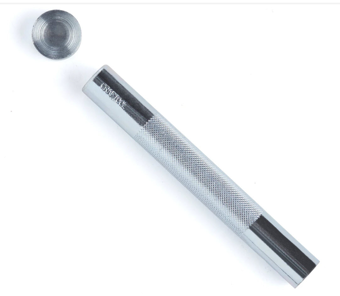 Wide Double Cap Rivet Setter with Anvil