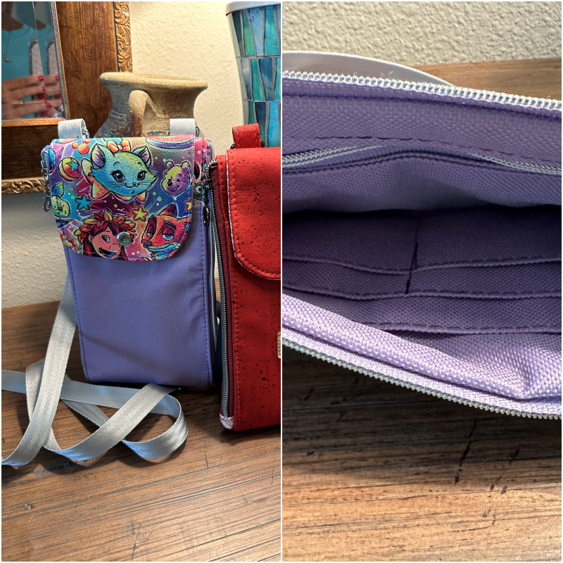 Zip 'N Go Crossbody Organizer Wallet Bag