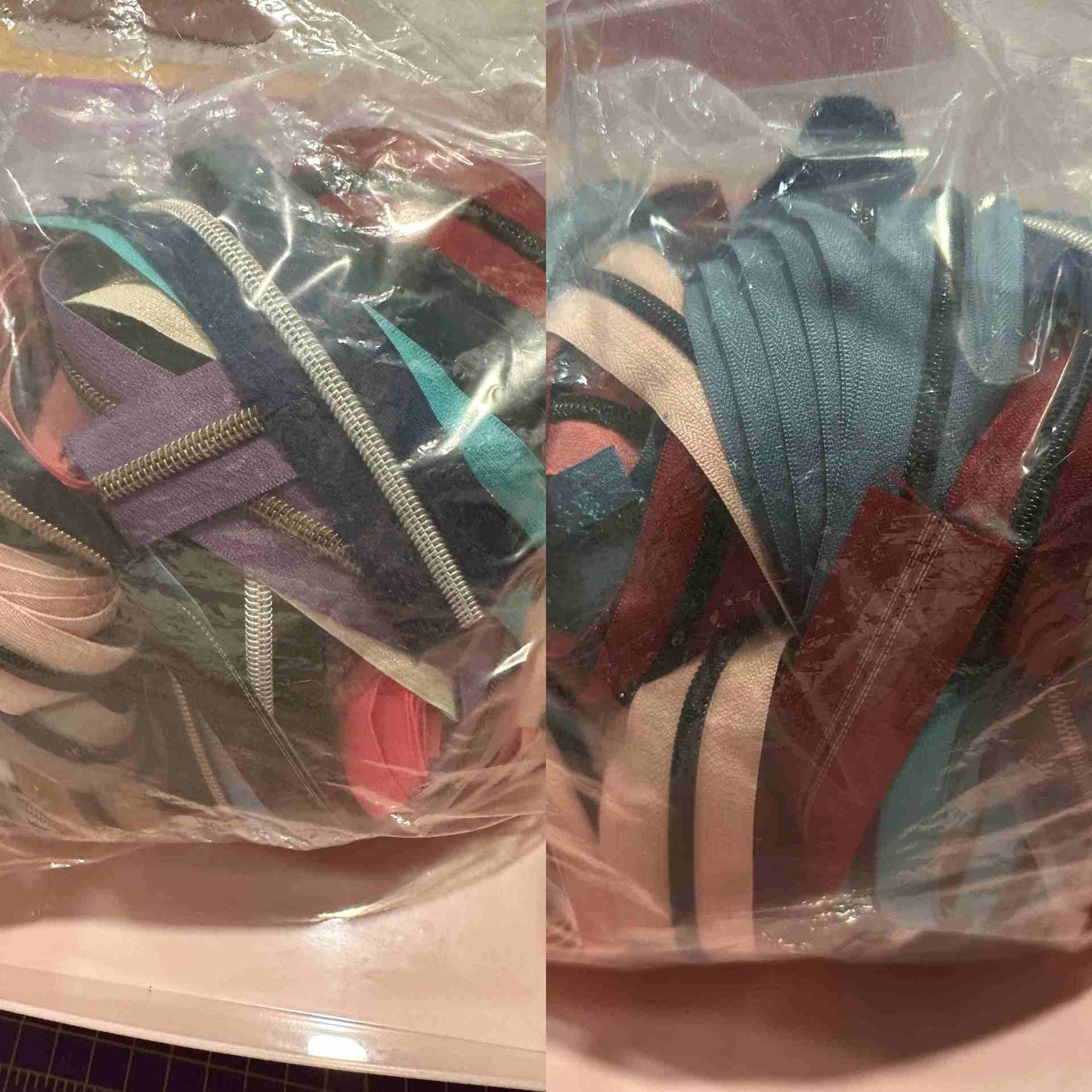 Zipper Tape or Webbing Pieces