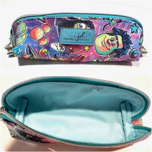 Pencil Pen Case Back to School or Purse Organizer - Jordan Pouch