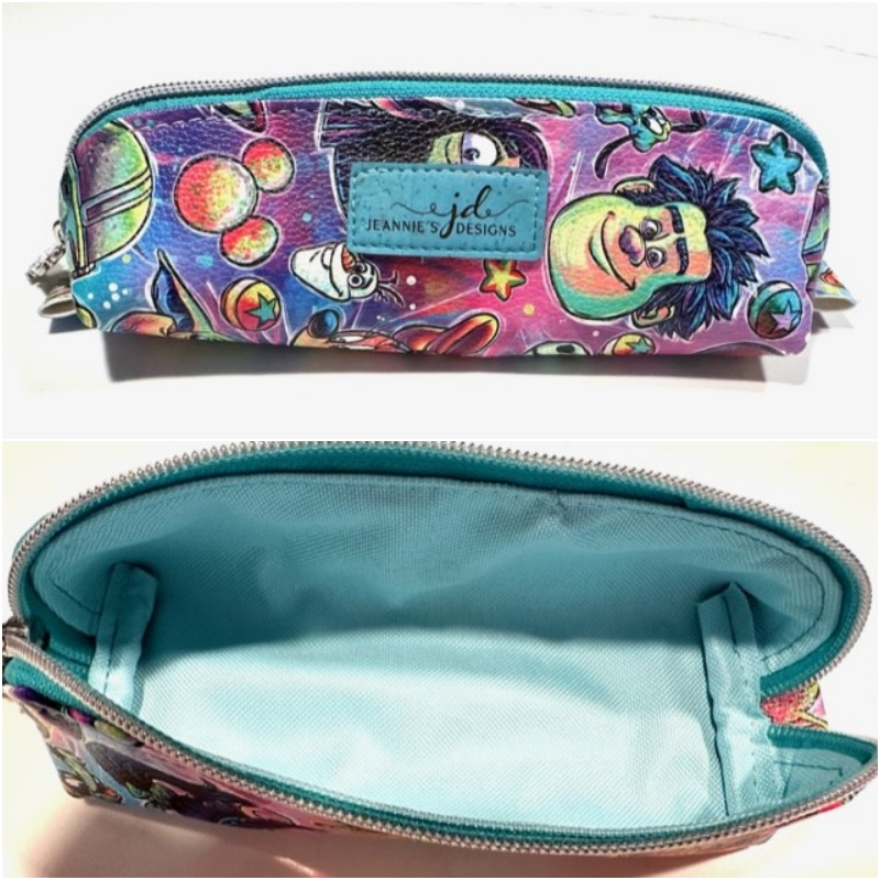 Pencil Pen Case Back to School or Purse Organizer - Jordan Pouch