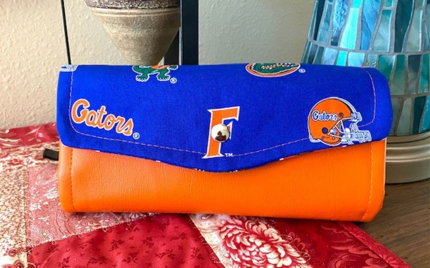 Necessary Clutch Wallet NCW Organizer Credit Cards Zippered Sports Teams Chiefs Gators