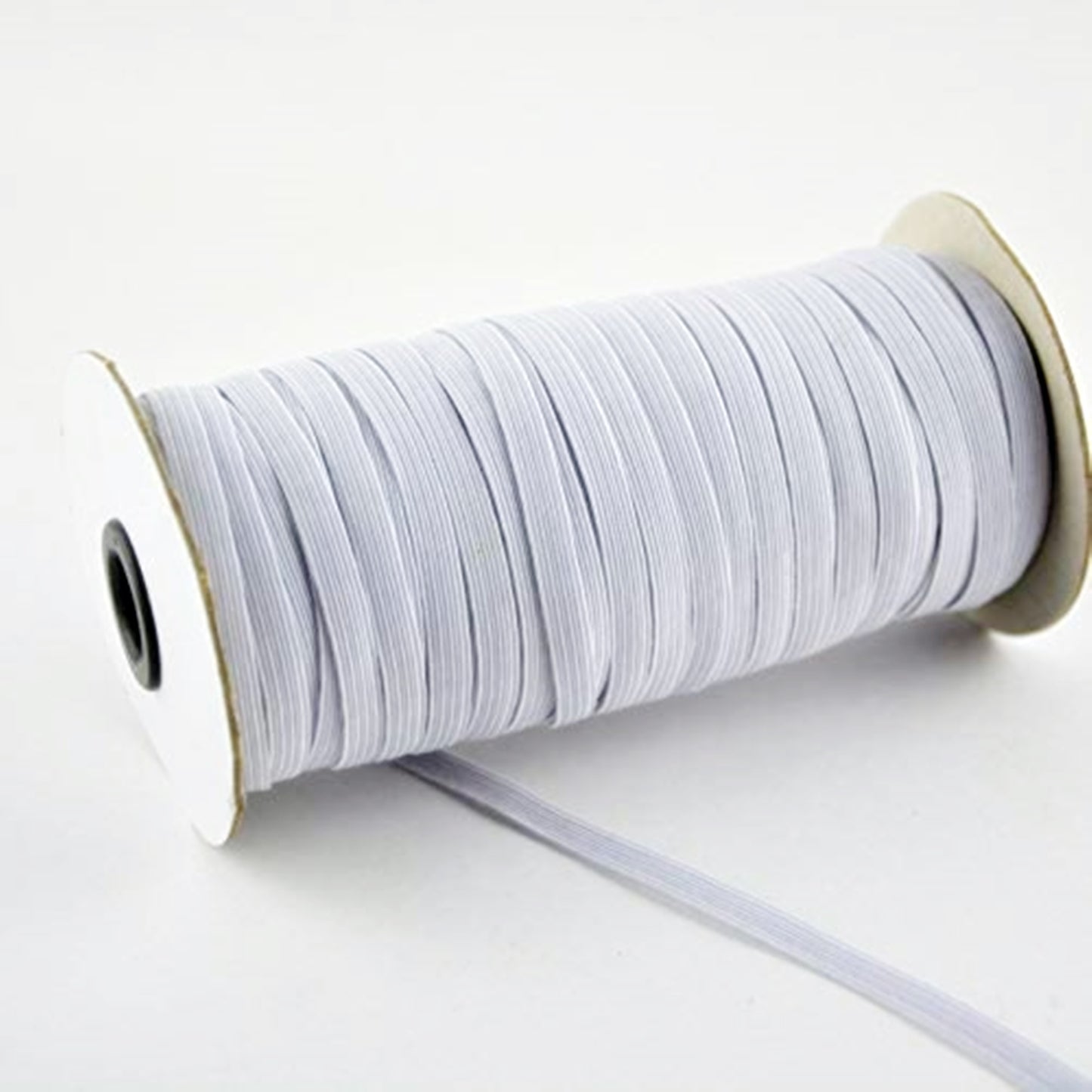 White or Black Elastic 1/4"