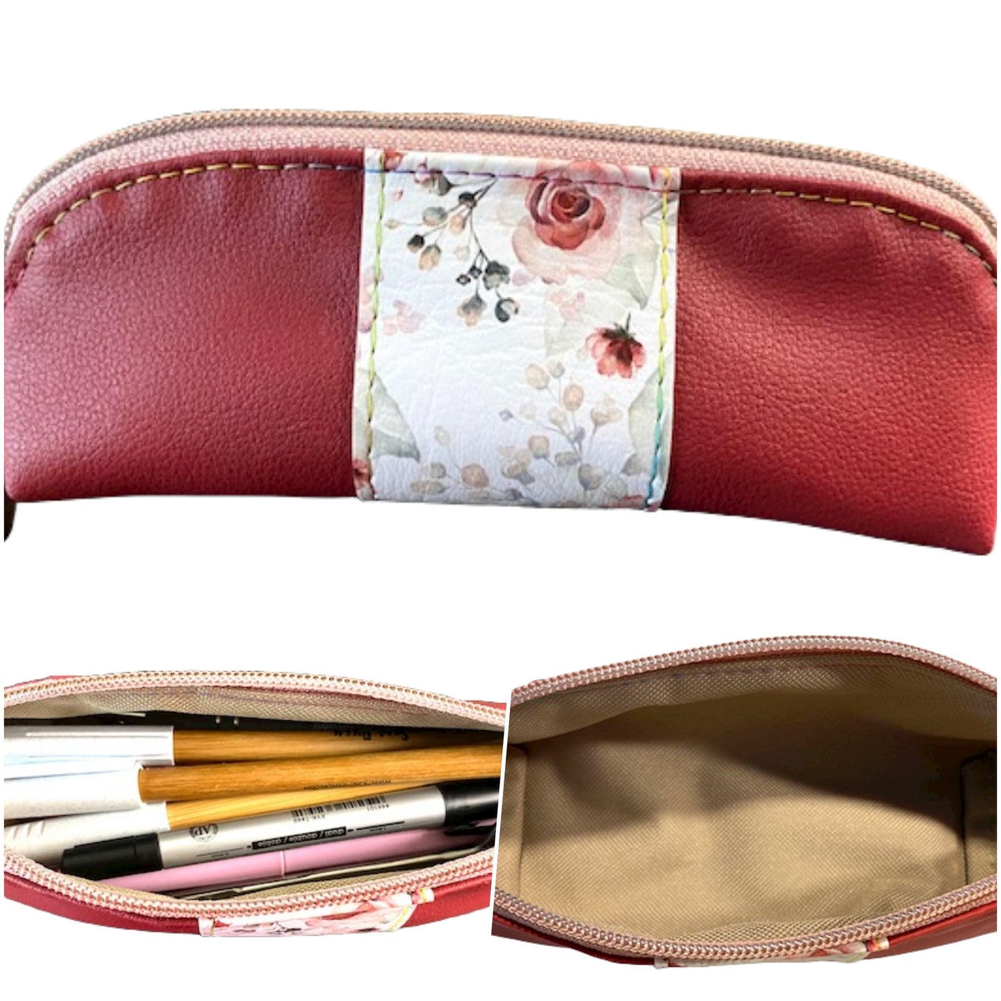 Pencil Pen Case Back to School or Purse Organizer - Jordan Pouch
