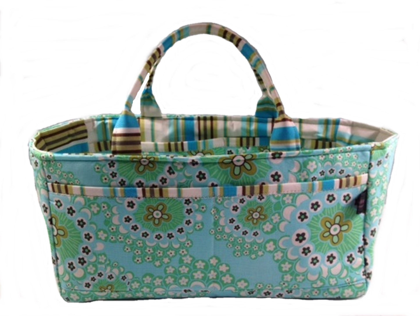 Scrapbooking Caddy Storage Tote Craft Sewing Tote Amy Butler Daisy Chain fabric