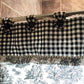 Custom Shower Curtain | Toile Check Stripe Black White | Bathroom Accessories