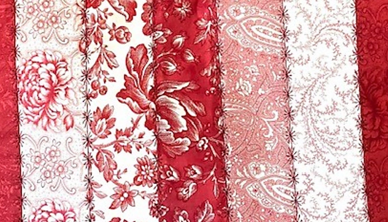 Tote Purse Handbag Patchwork Cranberries fabric 3 Sisters Matching Wallet too