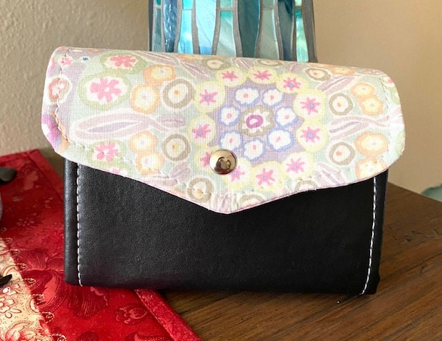 Ready to Ship Necessary Clutch Wallet Mini NCW Organizer Credit Cards Zippered Purple or Aqua