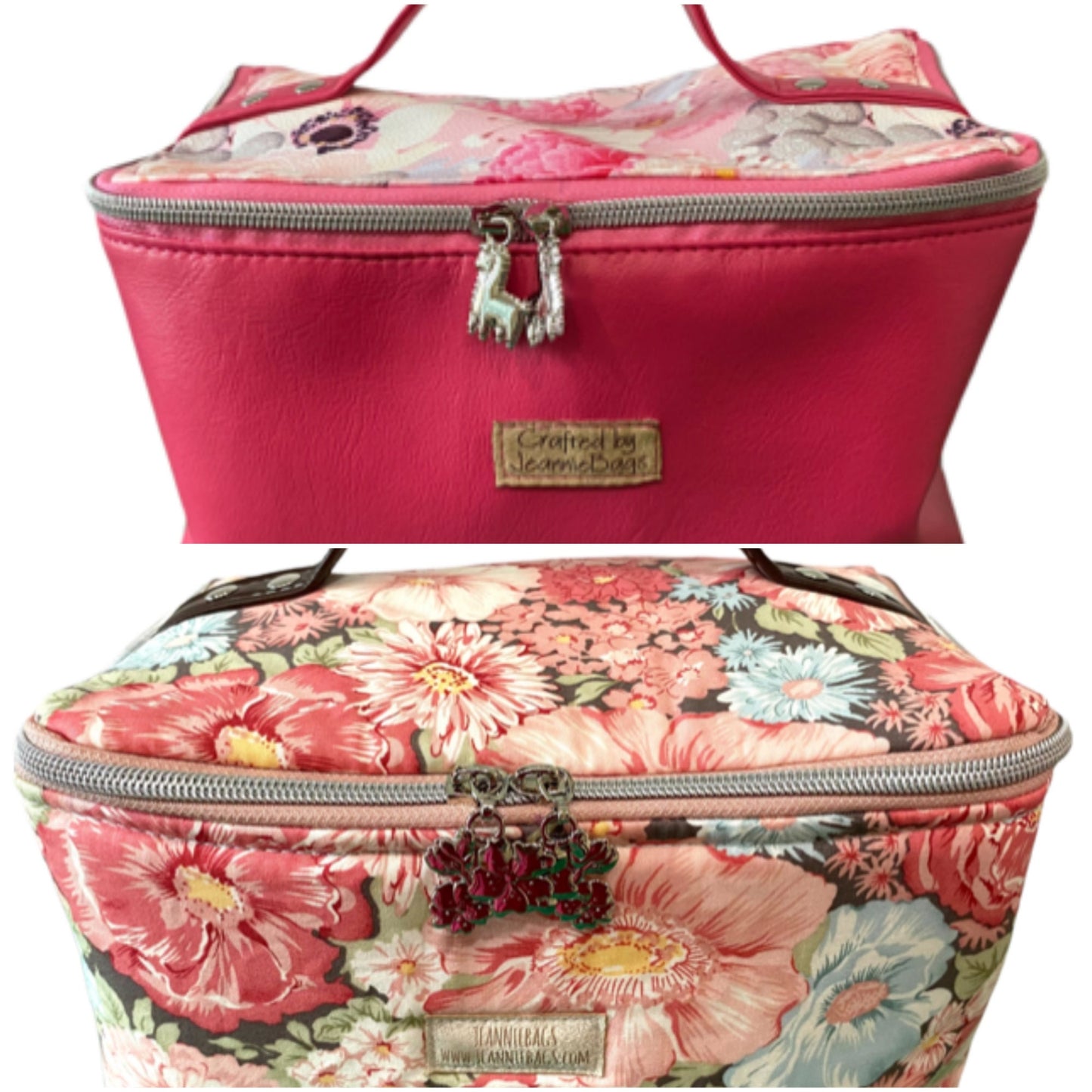 On the Go Pouch Pink You Choose Lunch Box Cosmetic Bag Carry All Toiletry Bag