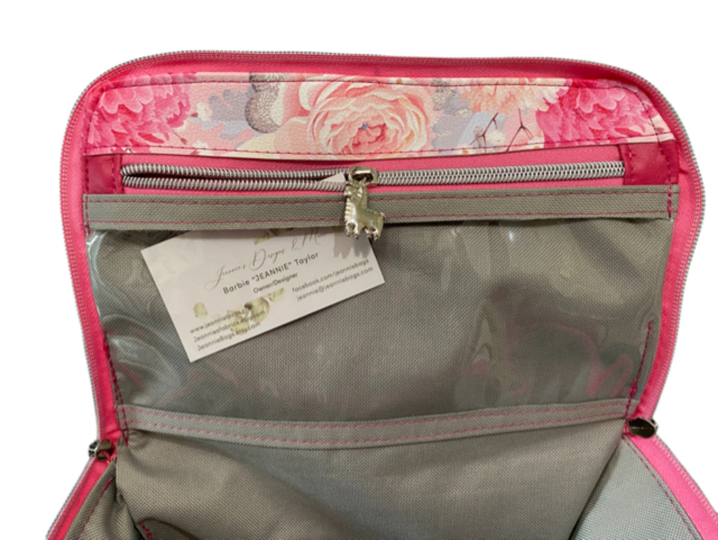 On the Go Pouch Pink You Choose Lunch Box Cosmetic Bag Carry All Toiletry Bag