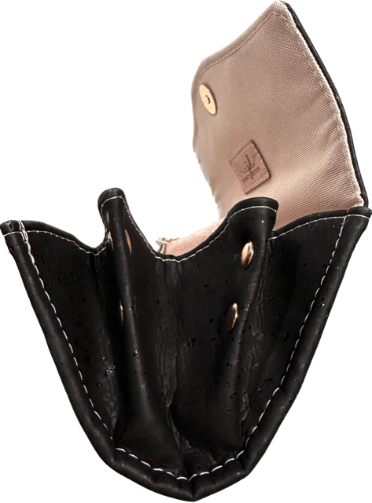 Black Cork Pin Interior Necessary Clutch Wallet Organizer