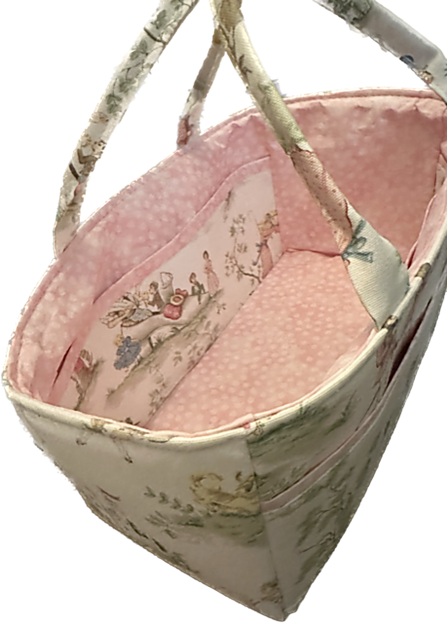 Diaper Caddy Storage Organizer Baby's room Diapers Bottles Over the Moon Nursery Rhyme Toile