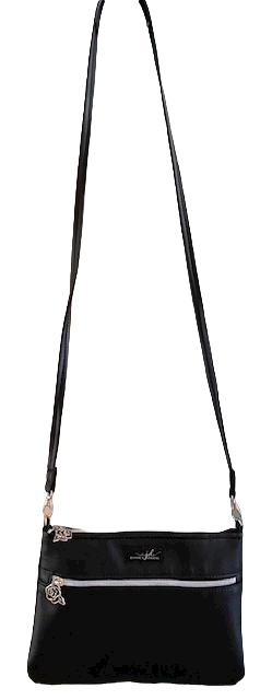 Crossbody Purse Bag Pouch Black Pink or Burgundy