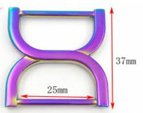 1" Double D Ring Strap Connector / Figure 8 Rings