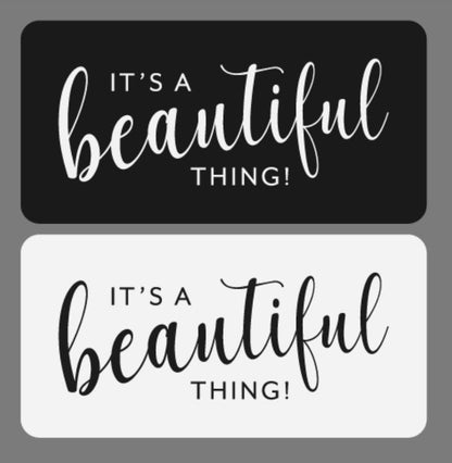 "It's a Beautiful Thing" Cork Tag