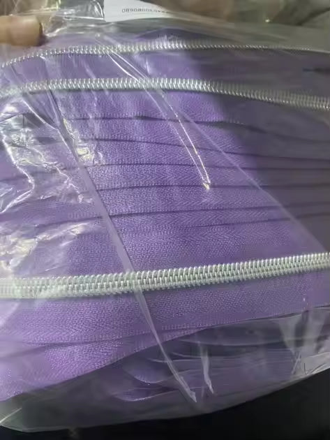 Nickel Zipper Tape 3 yard cut
