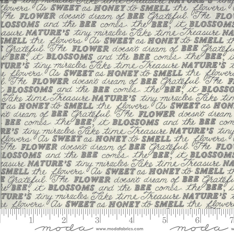 Bee Grateful Sweet Words fabric 19963 | Deb Strain | Moda fabric