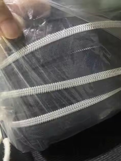 Nickel Zipper Tape 3 yard cut