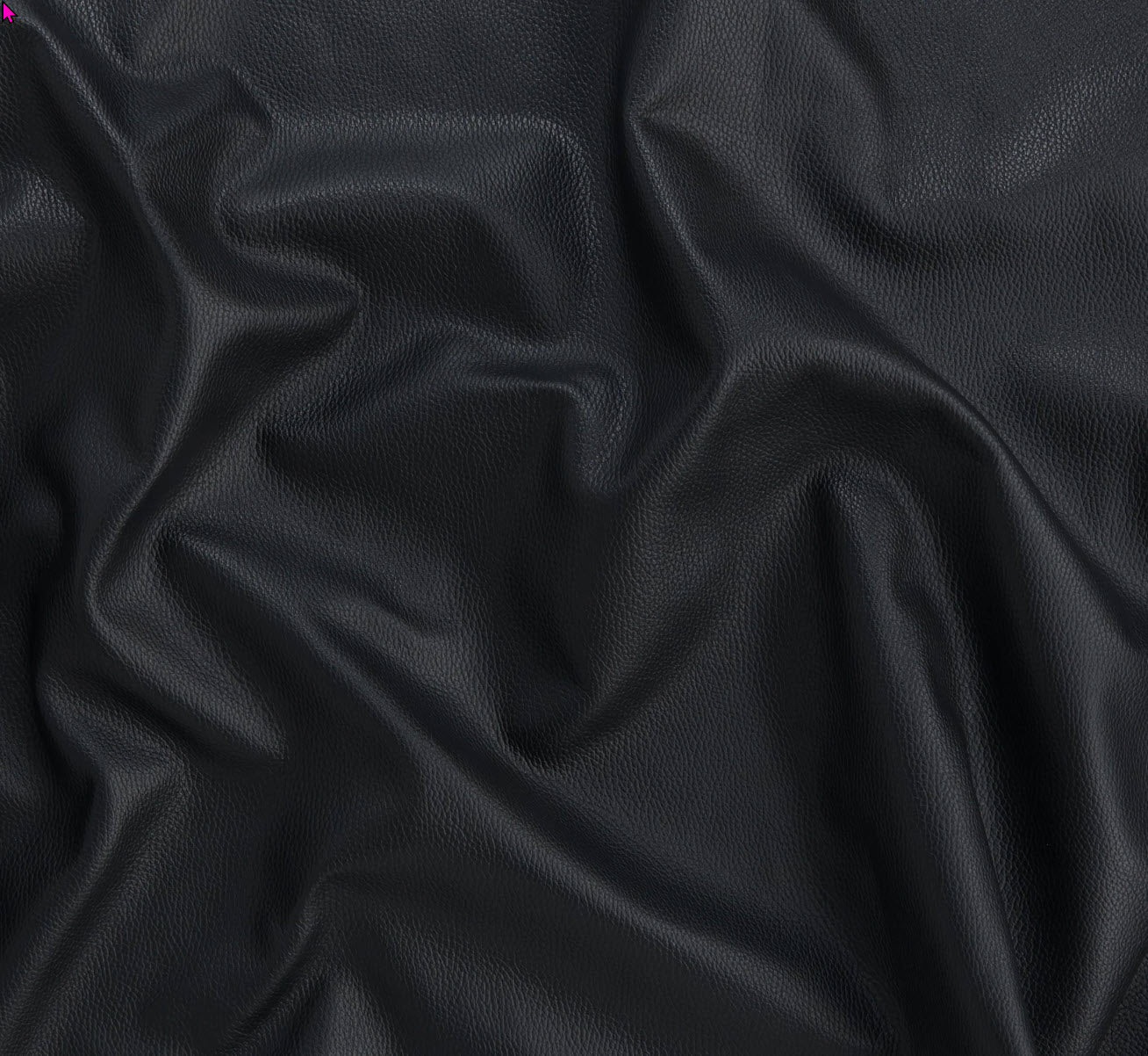 Leather Black Italian Pebble Grain Quarter hide