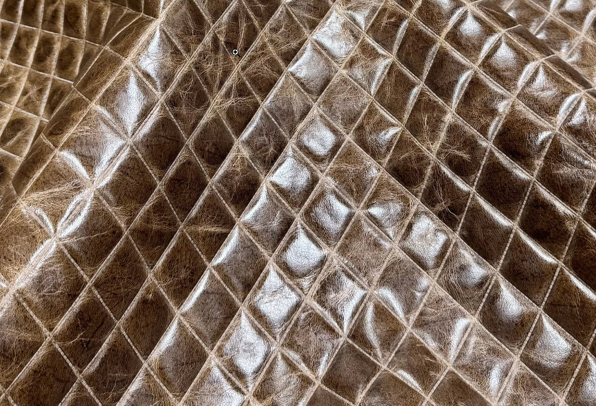 Diamond Stitch Distressed Taupe or Black