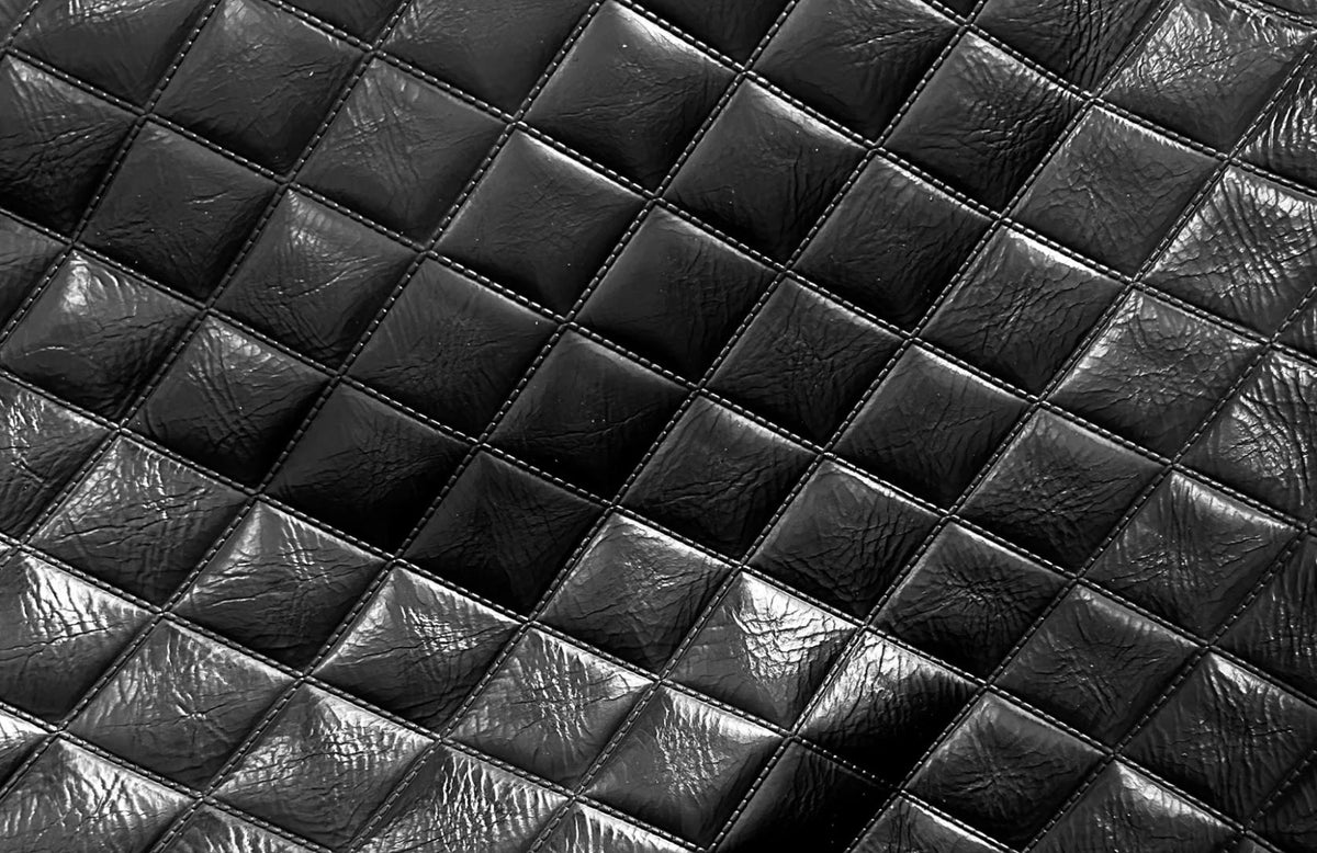 Diamond Stitch Distressed Taupe or Black