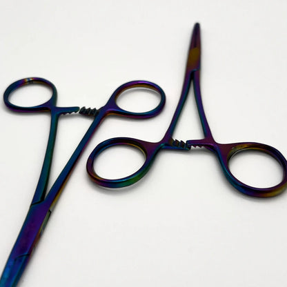 5.5" Prismatic Rainbow Hemostat Sold Individually