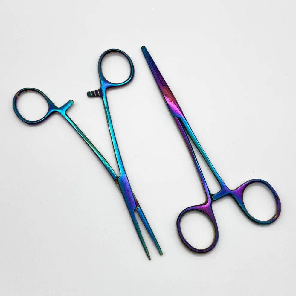5.5" Prismatic Rainbow Hemostat Sold Individually
