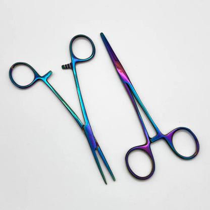 5.5" Prismatic Rainbow Hemostat Sold Individually
